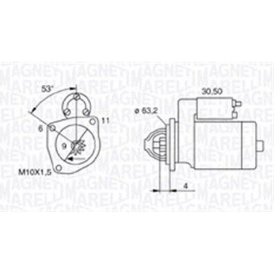 Startér MAGNETI MARELLI 063721057010