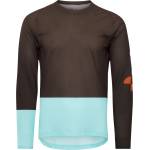 POC Мъжка фланелка с дълъг ръкав за колоездене POC Motion Air L/S Jersey Cycling jersey - Bronzite Brown / Lazurite Blue - размер XL (056-3686-0615)