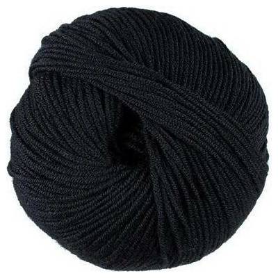100% vlněná příze merino WOOLLY od DMC 50g, černá