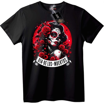 NOONEBRAND Тениска Ден на мъртвите захарен Skull - 2XL, White