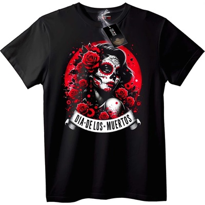 NOONEBRAND Тениска Ден на мъртвите захарен Skull - 2XL, White