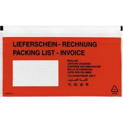 Herlitz Obálka DL samolepiaca s okienkom 110x220mm (bal=100ks)