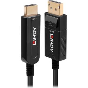 Lindy LINDY DP 1.2 към HDMI 18G AOC кабел, 20m (38491)