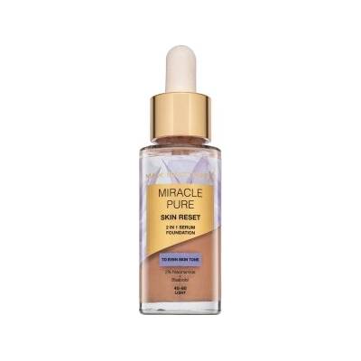 MAX Factor Miracle Pure Skin Reset 2in1 Serum Foundation течен фон дьо тен за възстановяване на кожата 40-60 Light 30 ml