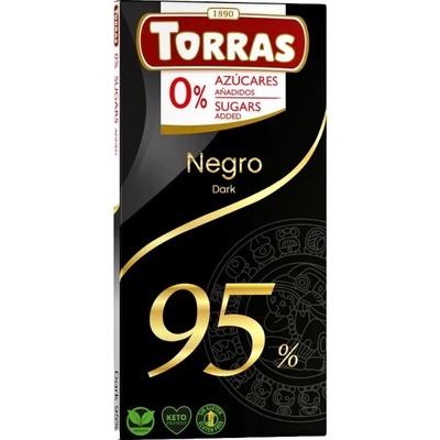 Torras bez cukru hořká 95% 75 g