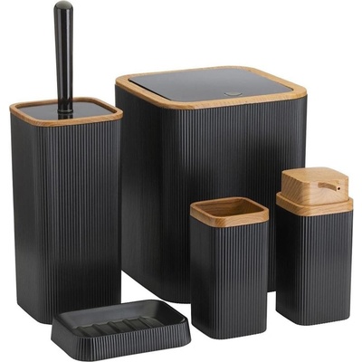 HowHomely DD0525 Zoya 5 ks čierna hnedá