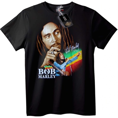 NOONEBRAND Тениска Bob Marley Реге легенда - 3XL, Black