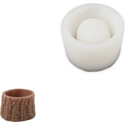 Manumi Silikonová forma na nádobu ve tvaru pařezu 86x50mm 1 ks