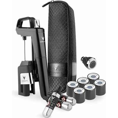 Systém pro servírování vína Coravin Timeless Six+, černý lesk