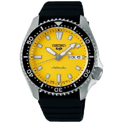 Мъжки часовник Seiko 5 Sports SKX Redux in Ki-iro Yellow - SRPL87K1 (SRPL87K1)