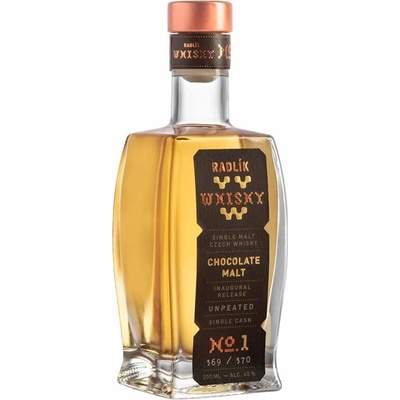 Radlík whisky chocolate malt unpeated 45% 0,2 l (holá lahev)