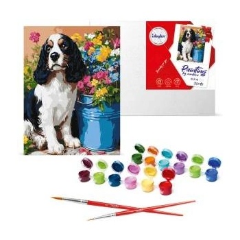 Ideyka Painting by numbers kit Lovely spaniel KHO6672 30x40 AP0056