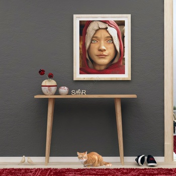 Asir Конзолна маса DESIDERO 74x100 см кафява (AS1316)