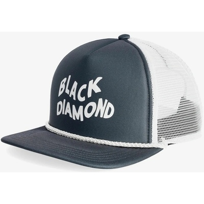 Black Diamond FLAT BILL TRUCKER Charcoal/White Wavy Black Diamond