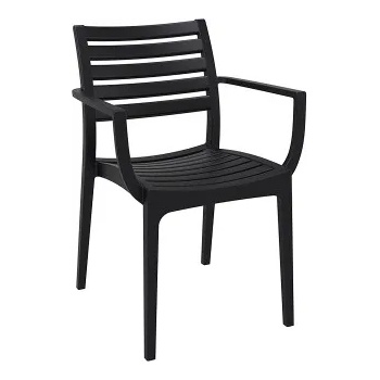 Image 1 of Siesta Exclusive Si-Стол artemis(011) Черен/Сив/Бял с подлакътник (014244)