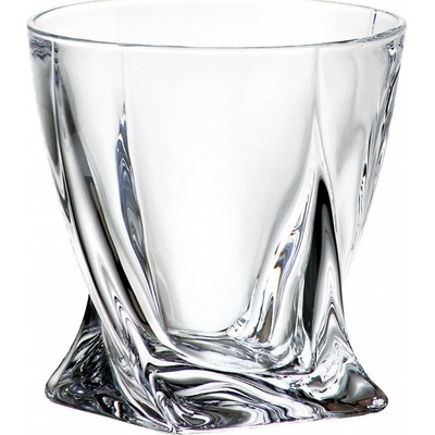 Bohemia Crystal Sklenice na whisky Quadro 6 x 340 ml