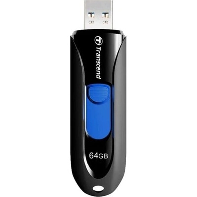 USB памет TRANSCEND JetFlash®790, 64 GB, USB 3.0, Черна/Синя (R/W 90/28 MB/s) (TS64GJF790K) (TS64GJF790K)