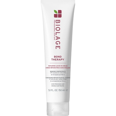 Biolage Bond Therapy Smoothing Leave In Cream bezoplachový krém na namáhané a poškodené vlasy 150 ml pre ženy
