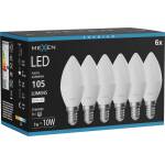 Mexen Nova 6x LED крушка E14, C37, 1W, Неутрална - 4000K, 105 lm - L102-E14-0140-01x06 (L102-E14-0140-01x06)