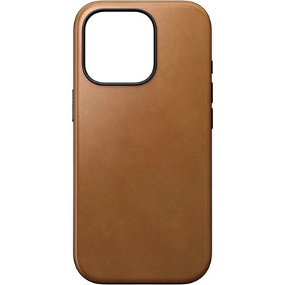 Nomad Калъф за Apple iPhone 16 Pro, кожен, Nomad Modern Leather MagSafe Case, с магнит, кафяв (NM01695585)