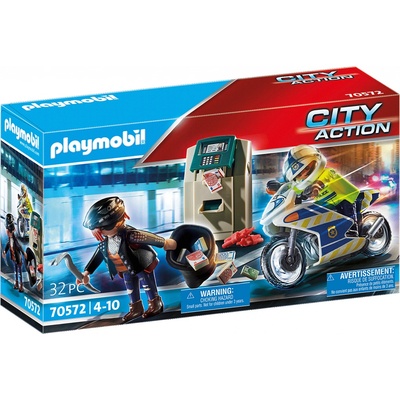 Playmobil 70572 Policejní motorka: Pronásledování lupiče – Zboží Živě