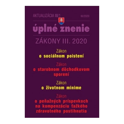 Aktualizácia III/1 - 13. dôchodok, Sociálne poistenie, Dôchodkové sporenie - Poradca s.r.o.
