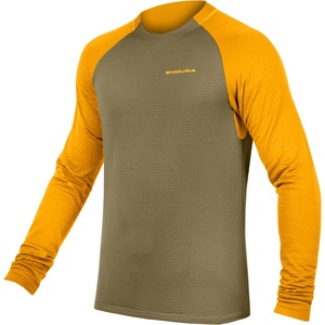 Endura Мъжка фланелка с дълъг ръкав за колоездене Endura Singletrack Fleece Cycling jersey - Tweed Green - размер XXL (056-1604-0615)