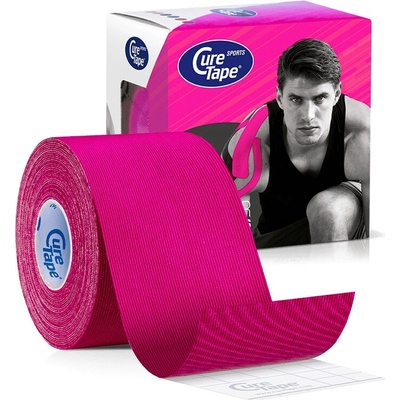 CureTape kineziologický tejp Sports ružová 5 cm x 5 m