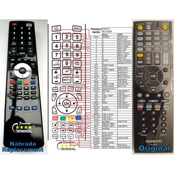 GENERAL ONKYO RC-882M - съвместимо дистанционно управление на марката General (RC-882M)