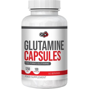 Image 1 of PURE Nutrition USA Glutamine Capsules 1250 mg [100 капсули]