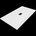 Mexen Hugo правоъгълно корито SMC 160 x 100 см, бял, черен капак - 42101016-B (42101016-B)
