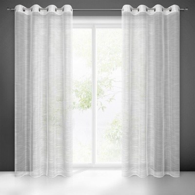 Takoy Záclona RACHEL s kresbou vodorovných nití na lesklém podkladu 140 x 250 cm-HF-400923 | 140 x 250 cm