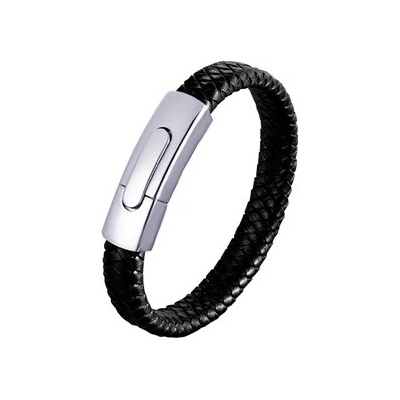 Šperky4U kožený s ocelovou destičkou NR1286-19