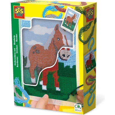 Vyšívání dečky kůň