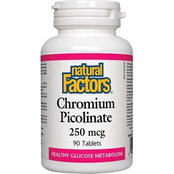 Natural Factors Chromium Picolinate 250 mcg, 90 Tablets