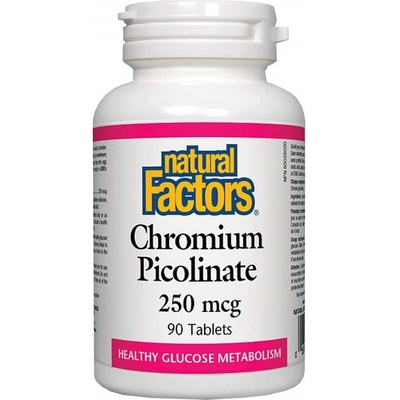 Natural Factors Chromium Picolinate 250 mcg, 90 Tablets