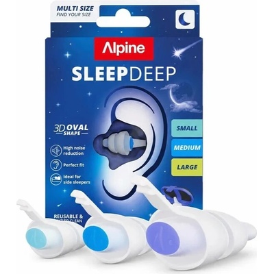 ALPINE Špunty do uší SLEEPDEEP s redukčním gelem Alpine Noise