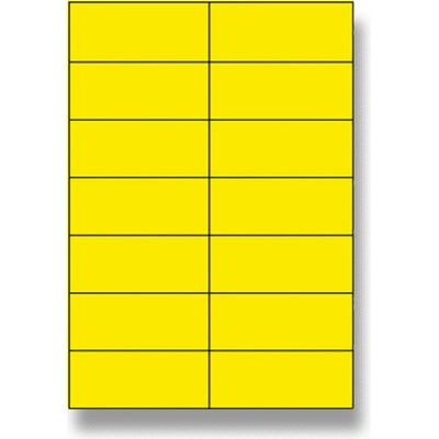 Rayfilm R01210911A 105 x 42,4 mm 1400 etiket žluté