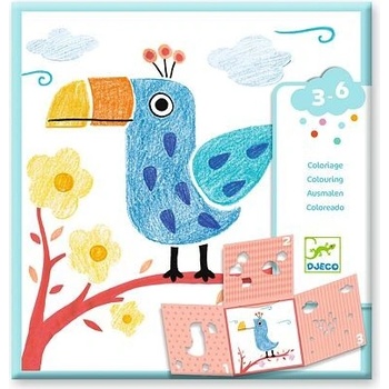 Djeco Vyfarbovanie s 3-dielnymi šablónami