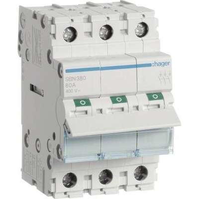HAGER Spínač SBN380 80A 3P SBN380