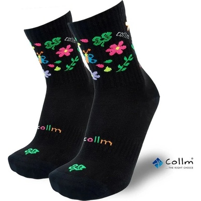 Coll dámske športové ponožky FLOWERS