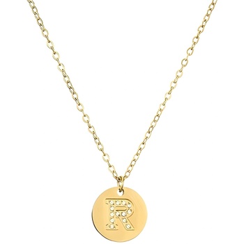 HARAHU Колие Абецеда - r / Златен kp21223 (21223)