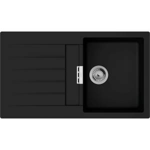 Hansgrohe - Мивка S520-F345, 86x50 см, графитно черна 43356170 (43356170) Мивка за вграждане