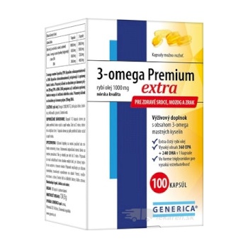 GENERICA 3-omega Premium extra kapsúl 100 ks