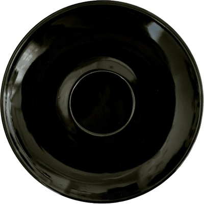 Порцеланова подложна чинийка за чаша за капучино ∅13, 5 см. , черна