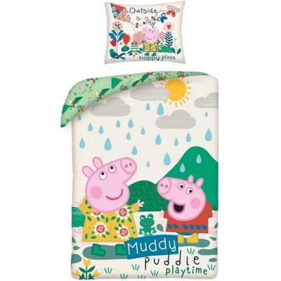 Halantex obliečky vo vrecúšku PEPPA PIG 140x200 70x90 PE-3240BL