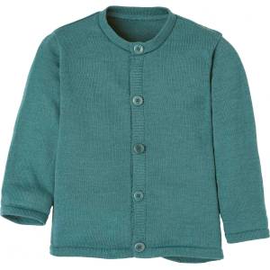 disana Детско вълнено яке disana Kid's Strick-Jacke Cardigan - Eukalyptus - размер 134/140 (EU) (703-6088-0315)
