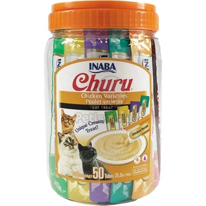 Inaba Foods Cat Churu пюре - пиле микс 50 бр 50 x 14 г
