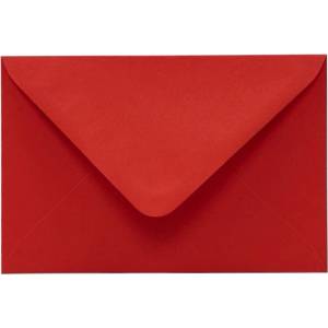 KASKAD Цветен плик KASKAD LC/6 enyvated 114x162mm 29 червен 50 броя 00429 (00429)