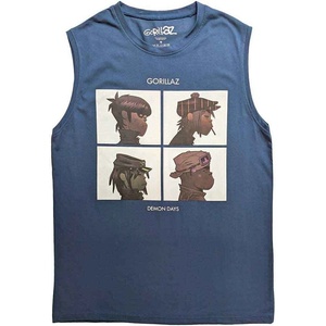 Gorillaz Demon Days Denim Blue L Риза (GORTANK03MD03)